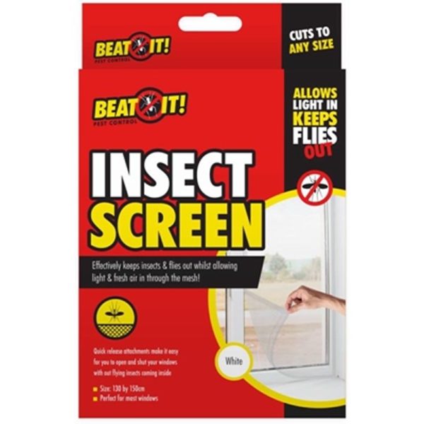 BEAT IT INSECT SCREEN WHITE