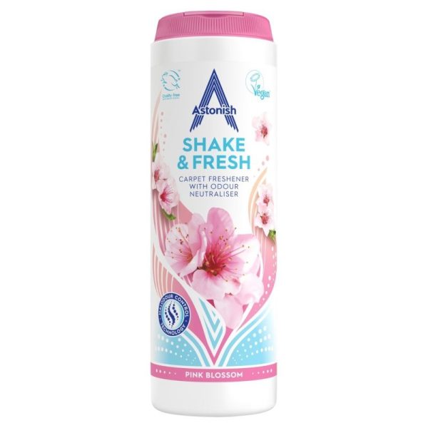 ASTONISH SHAKE & FRESH CARPET FRESHENER FLORAL 350G PACK OF 12