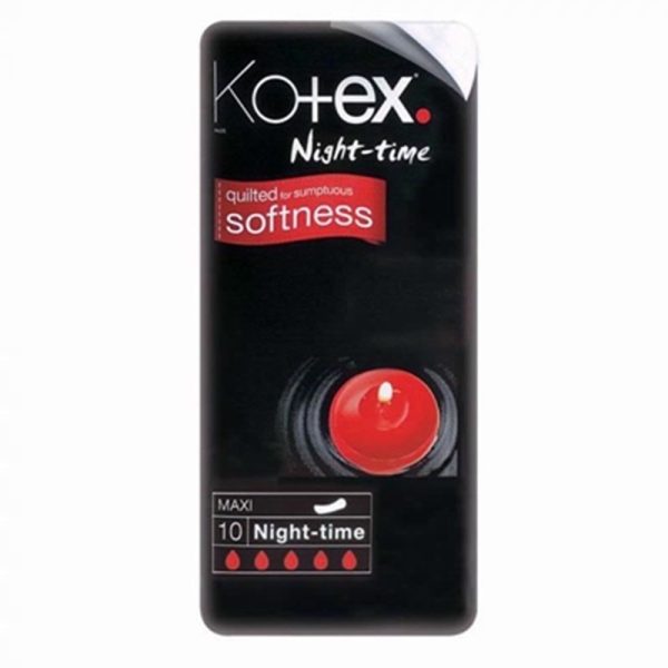 KOTEX MAXI NIGHT TIME 10S PACK OF 6