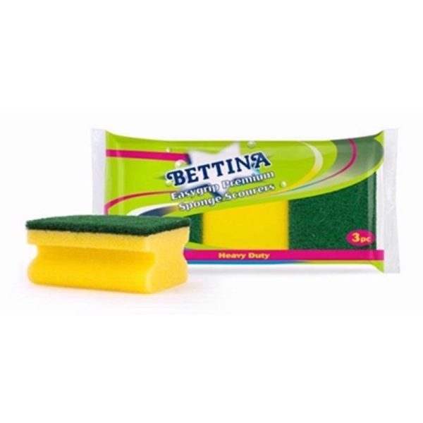 BETTINA SPONGE EASYGRIP 3 SCOURERS