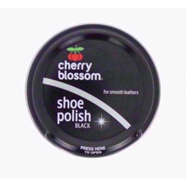 CHERRY BLOSSOM TIN POLISH BLACK 40GM PACK OF 12