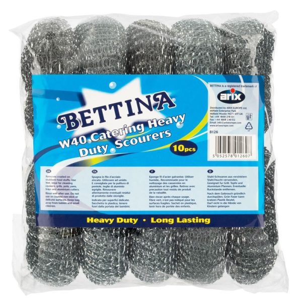 BETTINA W40 HEAVY DUTY SCOURERS 10PC