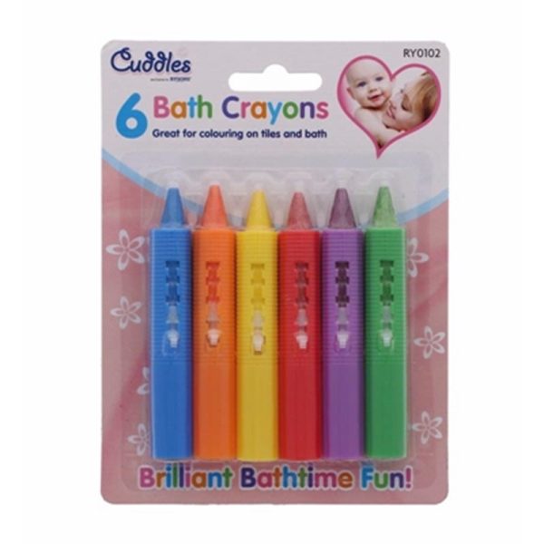 BATH CRAYONS 6PC