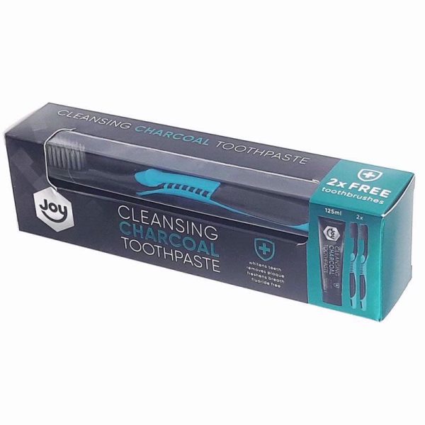 JOY CHARCOAL TOOTHBRUSH & TOOTHPASTE PACK OF 12