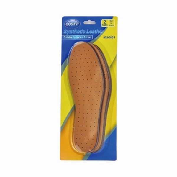 COMFORT FEET LEATHER INSOLES 2 PAIRS