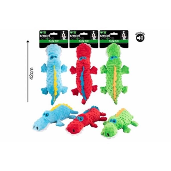 SMART CHOICE PLUSH ALIGATOR DOG TOY