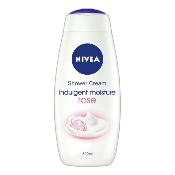 NIVEA SHOWER GEL CREAM CARE ALMOND & ROSE 500ML PACK OF 6