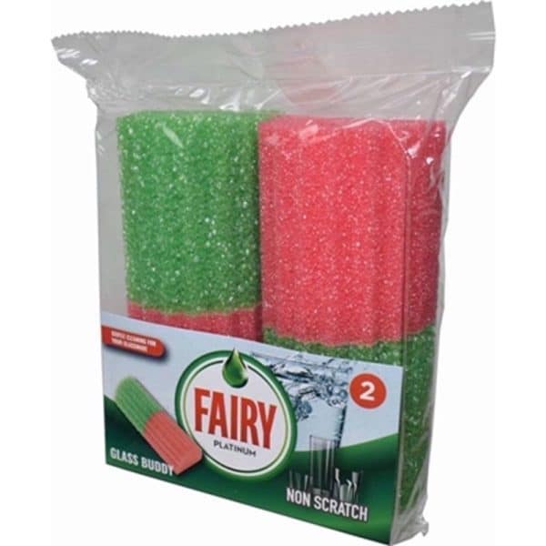 FAIRY GLASS BUDDY SPONGE PACK OF 2