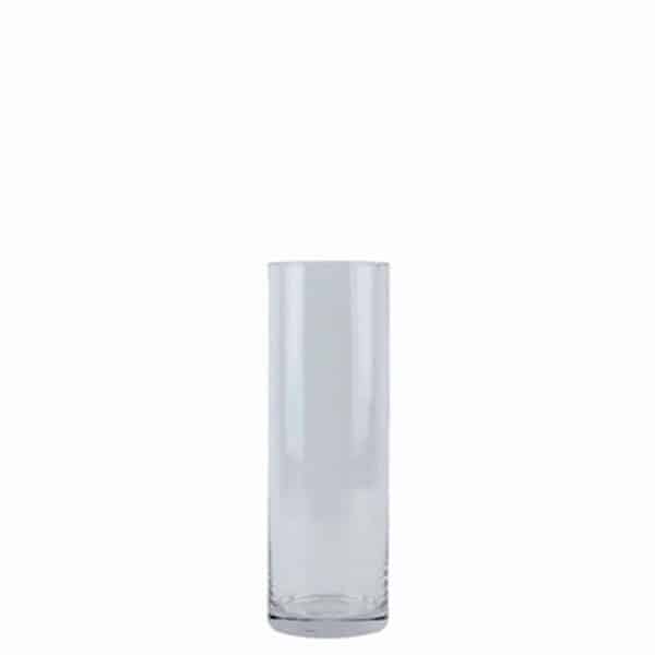 VASE GLASS CYLINDER 30X10CM