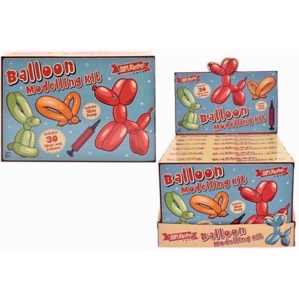 RETRO BALLOON MODELLING KIT 30PCE