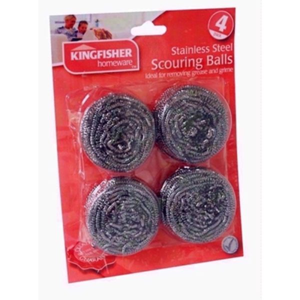 KINGFISHER STAINLESS STEEL 4 SCOURING