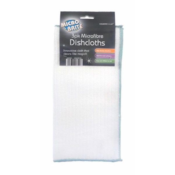 COUNTRYCLUB 3 MICROFIBRE DUSTERS WHITE