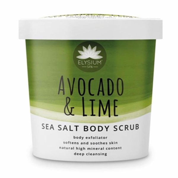 ELYSIUM ADVOCADO LIME SEA SALT SCRUB 200GM