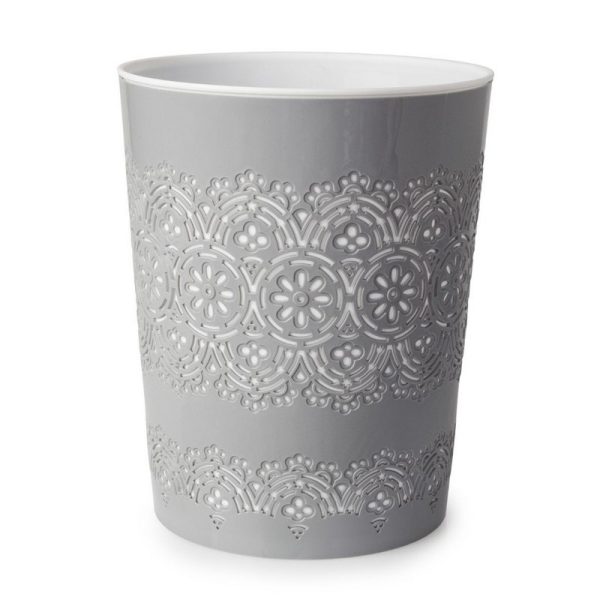 BLUE CANYON WASTE BIN FLORAL GREY