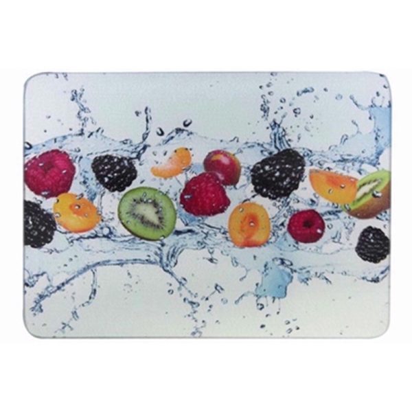 APOLLO GLASS CHOPPING BOARD FRUIT 28X38