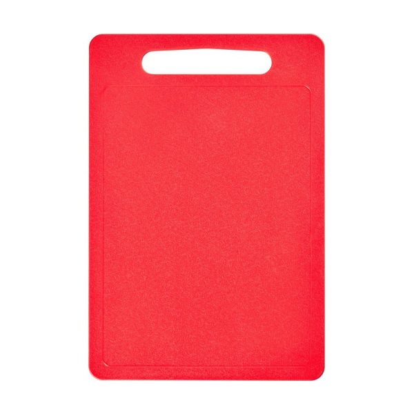 CHEF AID POLY CHOPPING BOARD RED 35X25CM