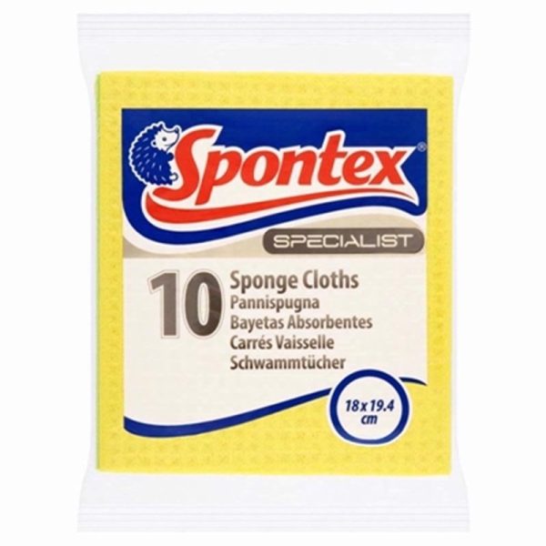 SPONTEX 10 SPECIALIST SPONGE CLOTHS ASSORTED