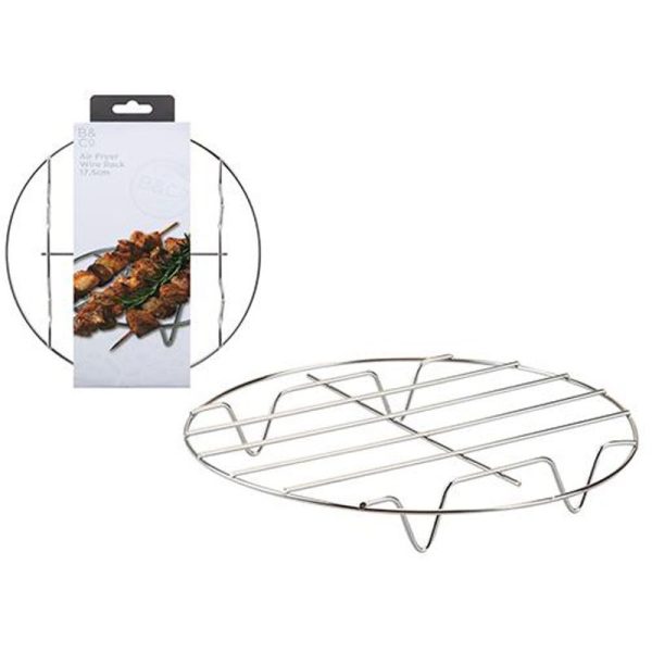 B&CO AIR FRYER FOOD WIRE RACK 17.4CM