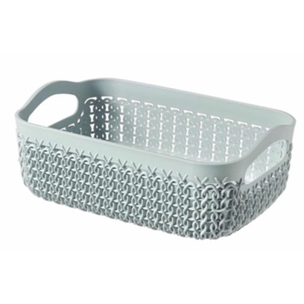 CURVER KNIT BASKET A4 TRAY BLUE