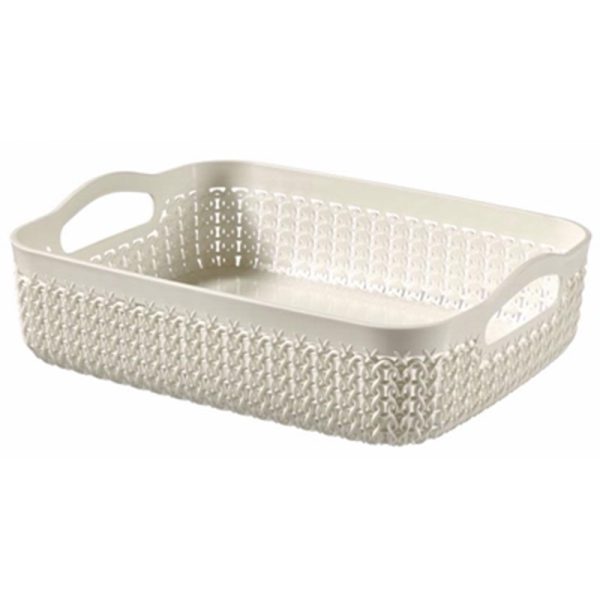 CURVER KNIT BASKET A5 TRAY WHITE