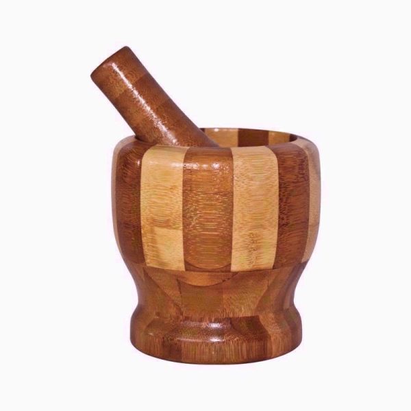 BAMBOO MORTAR & PESTLE SMALL