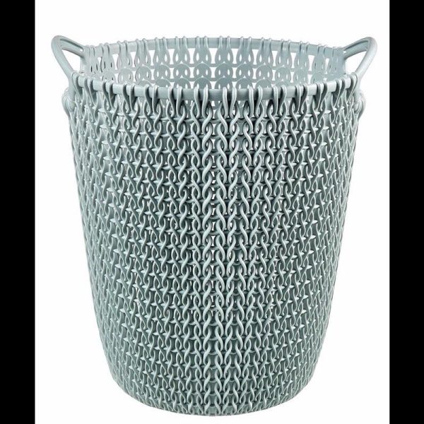 CURVER KNIT PAPER BASKET 7L BLUE