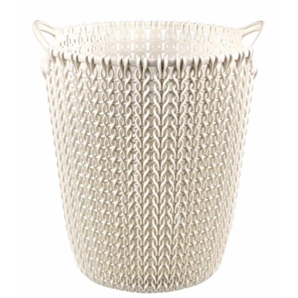 CURVER KNIT PAPER BASKET 7L WHITE