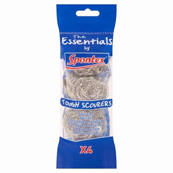 SPONTEX 4 ESSENTIALS TOUGH SCOURER