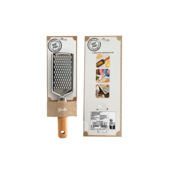 CHEESE GRATER WOODEN HANDLE