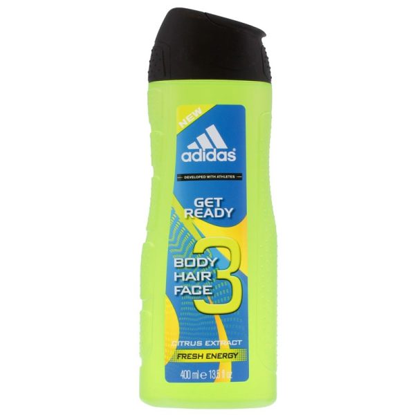 ADIDAS SHOWER GEL GET READY 400ML PACK OF 6