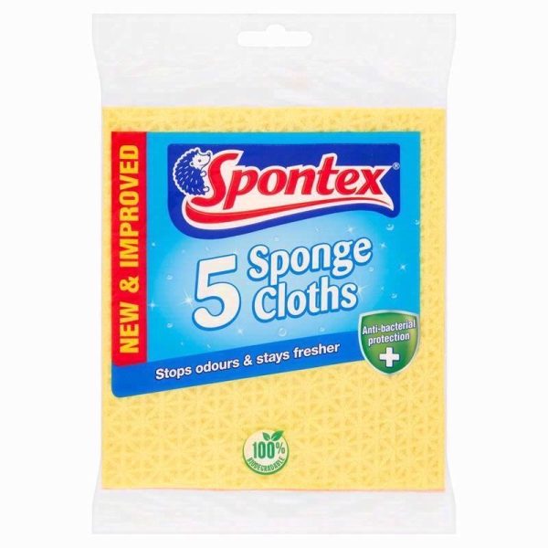 SPONTEX 5 SPONGE CLOTHS