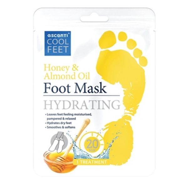 ESCENTI COOL FEET FOOT MASK HONEY ALMOND