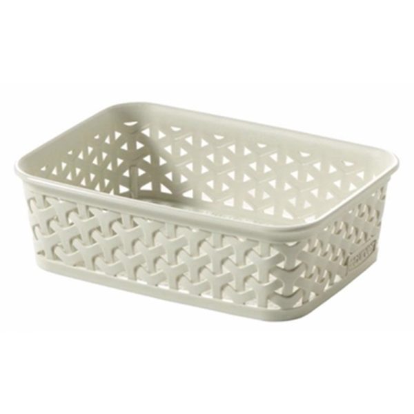 CURVER RATTAN A6 TRAY WHITE