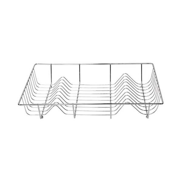 CHROME DISH DRAINER FLAT HEAVY 48X32X9CM - 9297