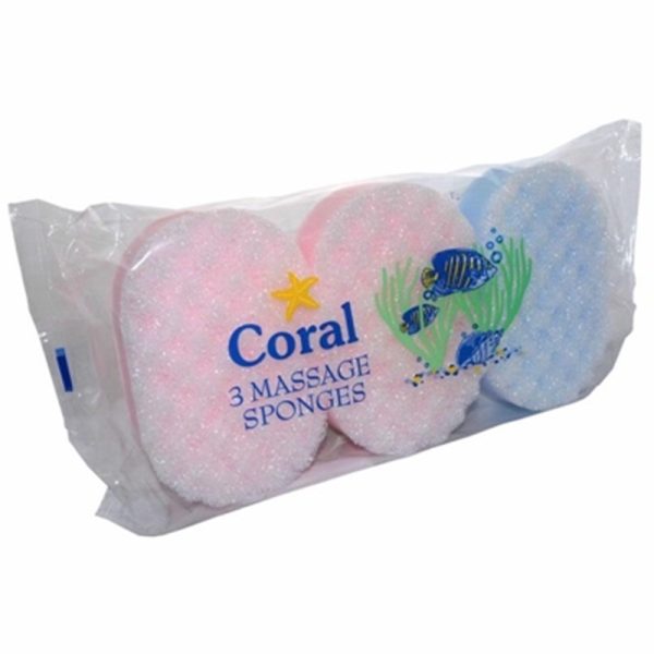 SUPERBRIGHT CORAL MASSAGE 3 SPONGES PACK OF 10