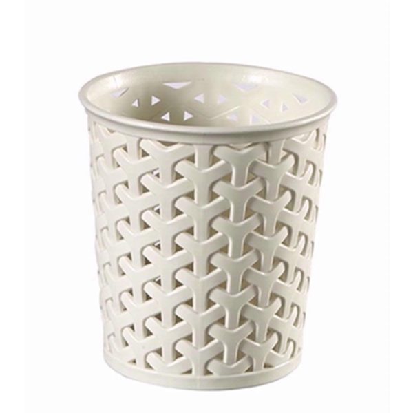 CURVER RATTAN ROUND SMALL ORGANISER WHITE