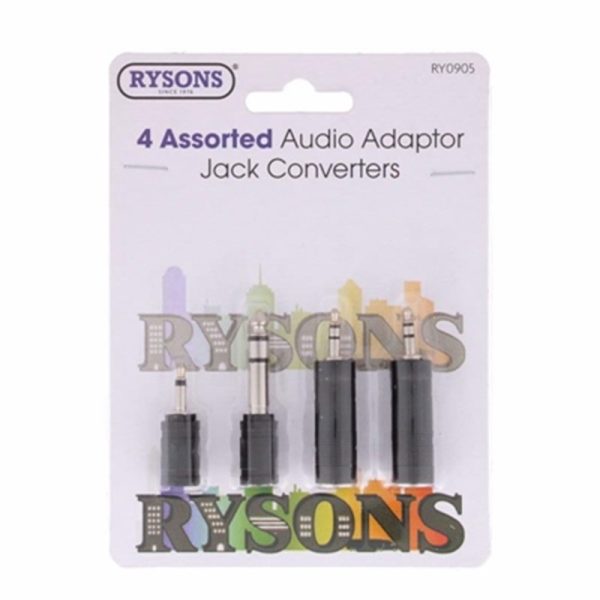 RYSONS AUDIO ADAPTOR 4PC