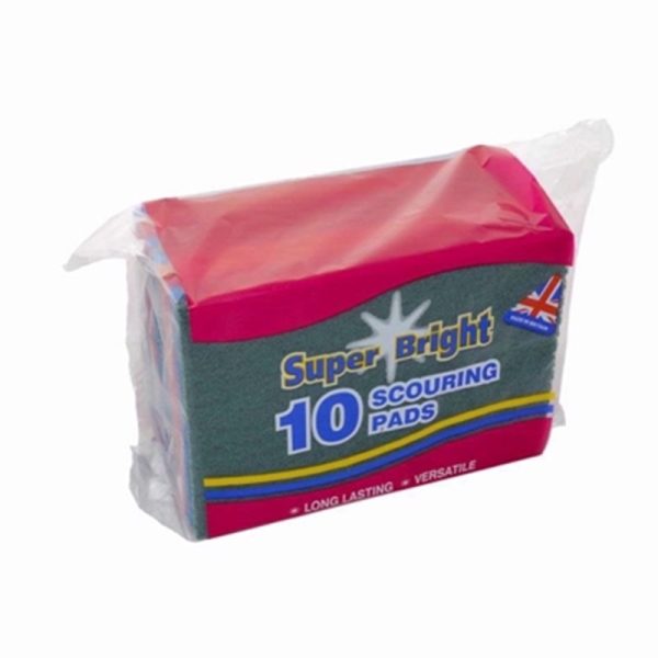 SUPERBRIGHT SCOURING 10 PADS PACK OF 10