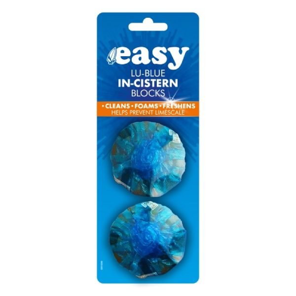 EASY LU BLUE TOILET BLOCK TWIN PACK OF 12