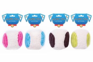 WORLD OF PETS TOY PLUSH/SQUEAK BALL