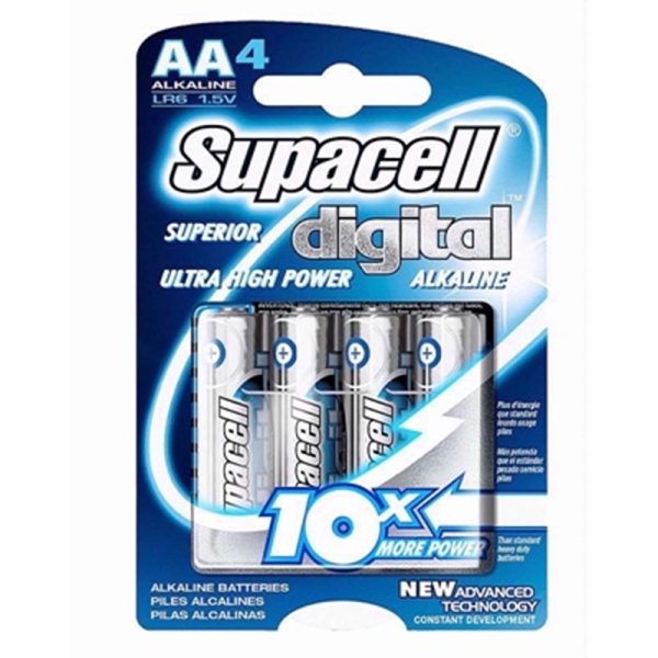 SUPACELL DIGITAL BATTERY AA 4 EACH