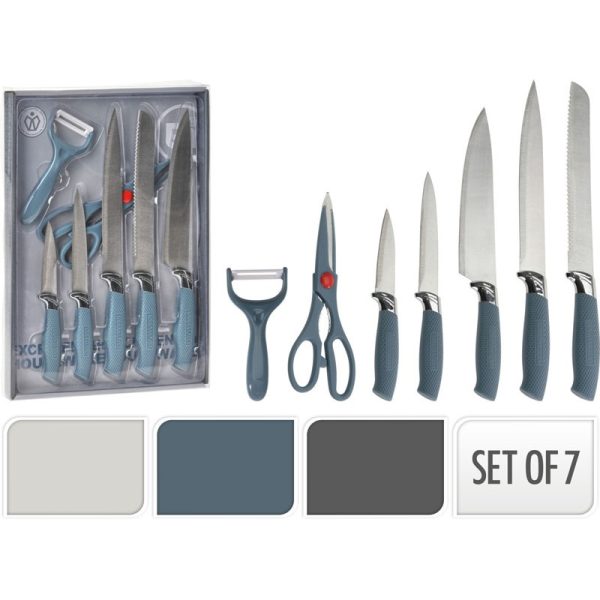 KNIFE SET 7PC 3ASS