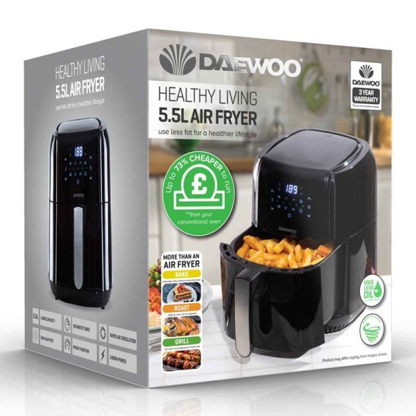 DAEWOO AIR FRYER 5.5LTR SDA1804