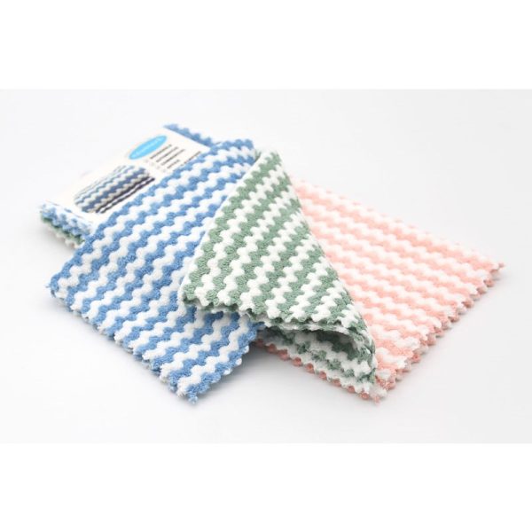 SOFT TOUCH MICROFIBRE TOWEL 3PC 32X 32CM