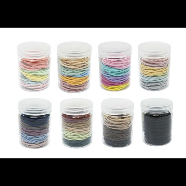 HAIR TIES IN CONTAINER PACK OF 100