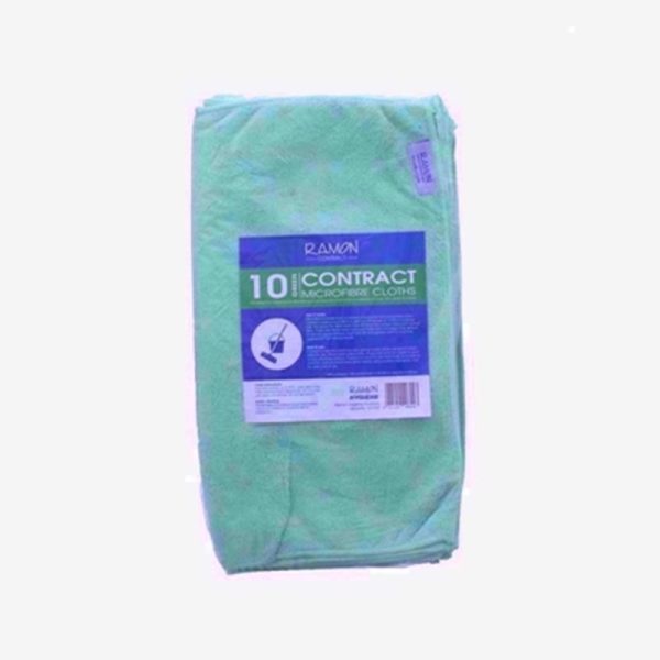 SQUEAKY CLEAN MICRO-FIBRE 10 CLOTHS GREEN