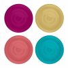 KIDS PLASTIC PLATES 18CM PACK OF 4 ASSORTED