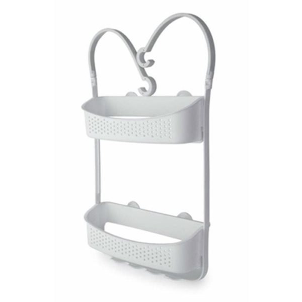 BLUE CANYON SHOWER CADDY DOUBLE HANGING WHITE