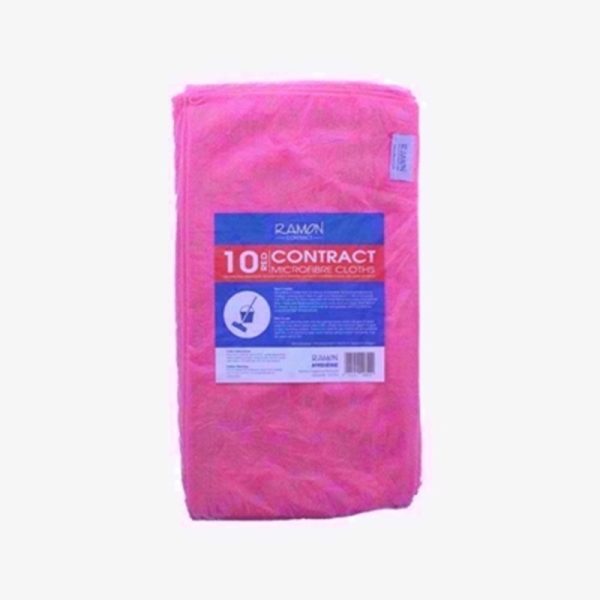 SQUEAKY CLEAN MICRO-FIBRE 10 CLOTHS PINK