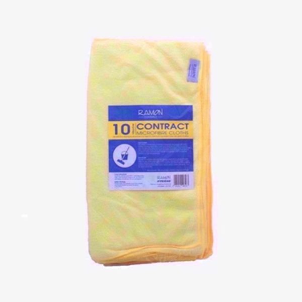 SQUEAKY CLEAN MICRO-FIBRE 10 CLOTHS YELLOW